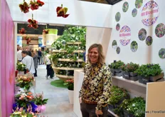 Heidi van Bebber with All Blooms, a grower of hebe and anthurium from Straelen, Germany.